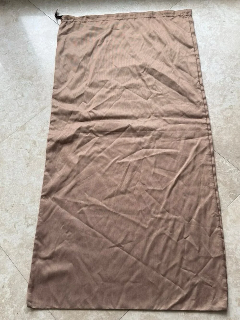 Gianvito Rossi Milano Dust Bag Storage Cover Drawstring Brown 31 x 15
